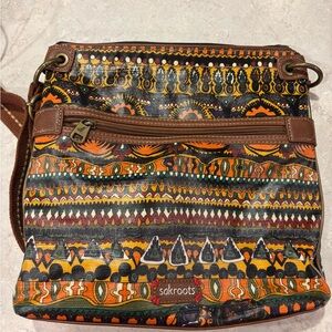 Sakroots Vibrant Patterned Crossbody Bag